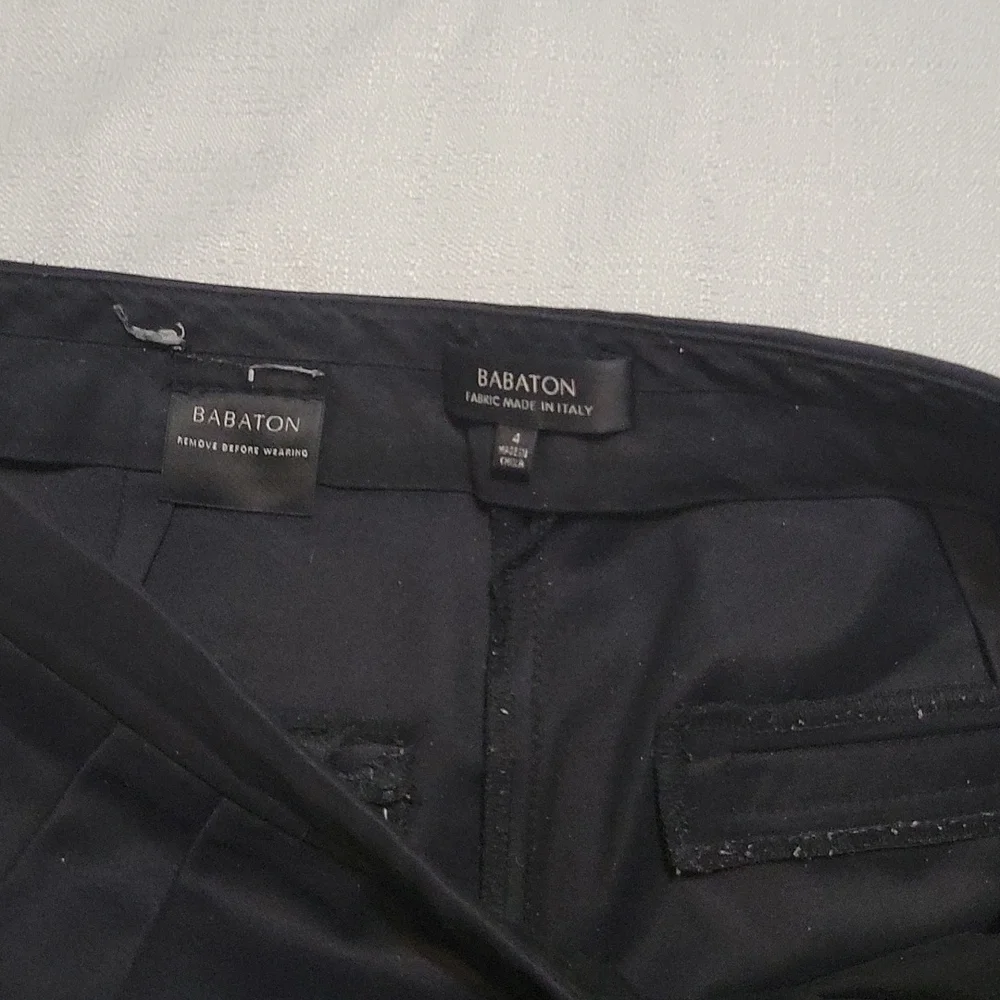 Aritzia Babaton black straight leg trouser pant size 4 - Picture 8 of 10